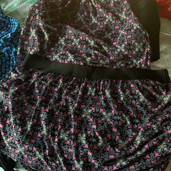 Lane Bryant Other - Swim full blue,black ,a tikini set pink lime black